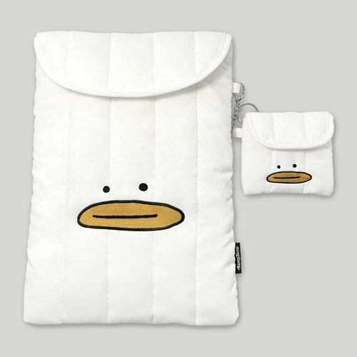 Kim Bba Duck ipad pouch- 크림 김빠덕 아이패드 노트북 파우치 11인치/13인치/15-16인치
