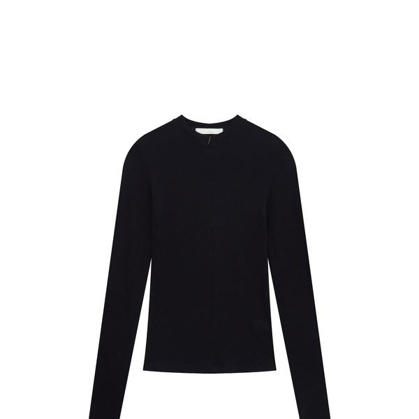 half zipper span t-shirt