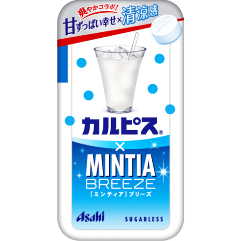일본 직구 아사히 민티아 브리즈 칼피스 맛 8개세트, 22g, 8세트 - 일반하드캔디 | 쿠팡