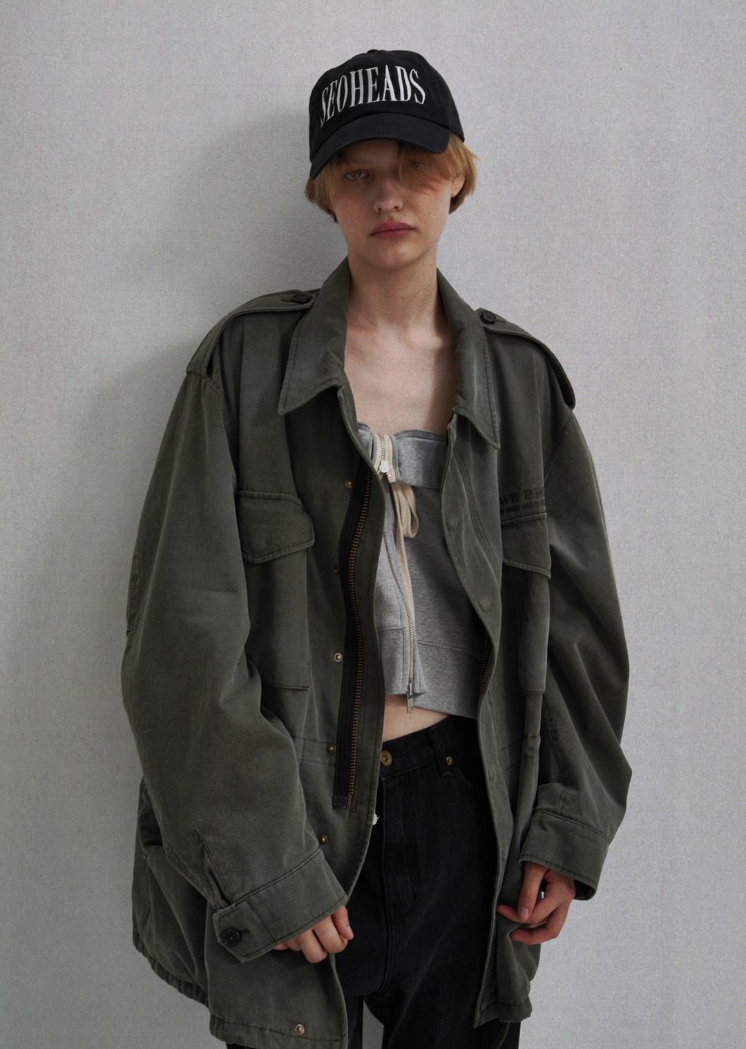 WASHED COTTON FIELD JACKET