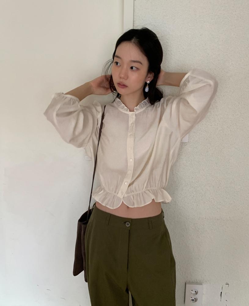 메이비베이비 [NEW! 금요일밤12시까지5%♥] Nythera Blouse (2colors)