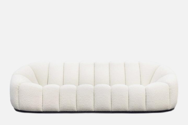 MJBS007 미드센추리 포스트 모던 울 벨벳 인테리어1/2/3인용 패브릭 소파 3size