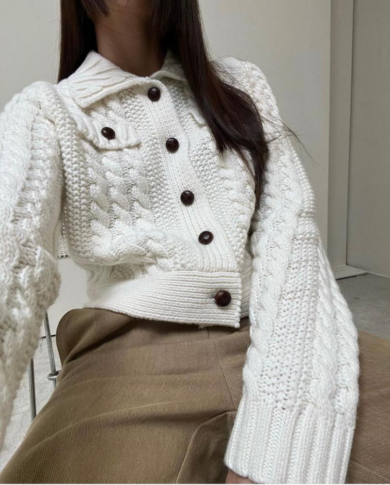 전컬러 당일)런던플랏 풀오버 니트자켓 4color