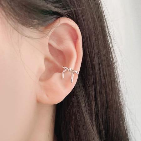 이런 상품 어때요? 러블리 리본 이어커프 귀찌 귀안뚫어도 착용가능