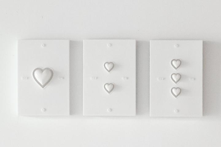 HEART SWITCH COVER (WHITE)ㅣ스위치 커버