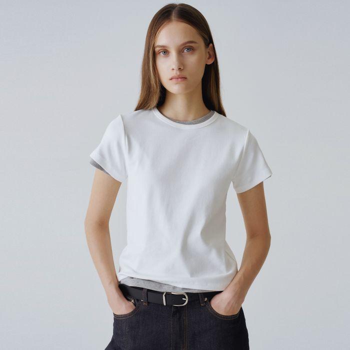 [13차 리오더] Regular span tee (Ivory)