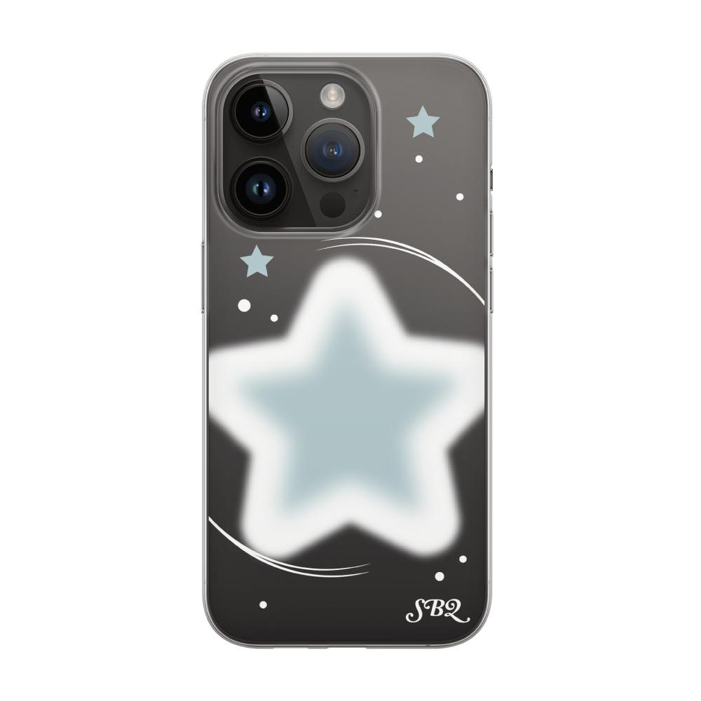 [Jellhard case] soft star clearcase _ fog blue