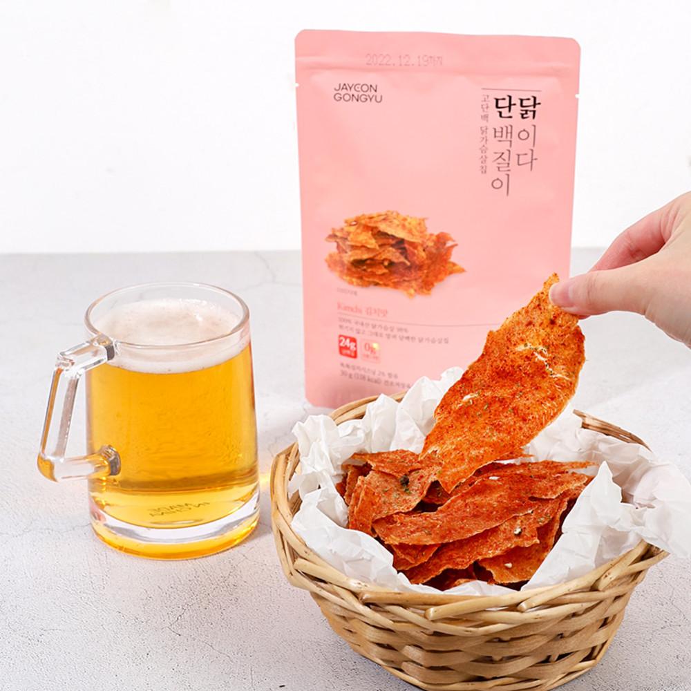 자연공유 프로틴 단백질 칩 단백질이 닭이다 김치맛 30g