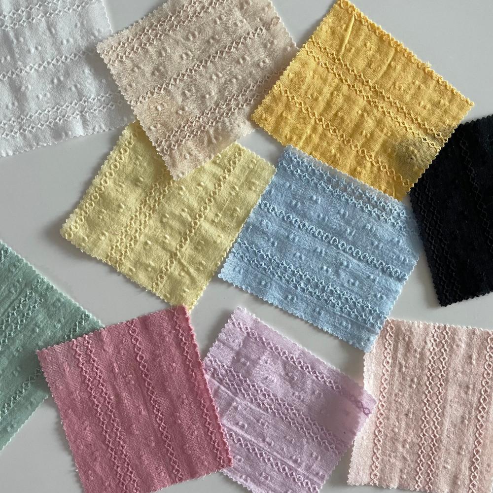 봄안녕봄 무지 도비 원단 / 10 color