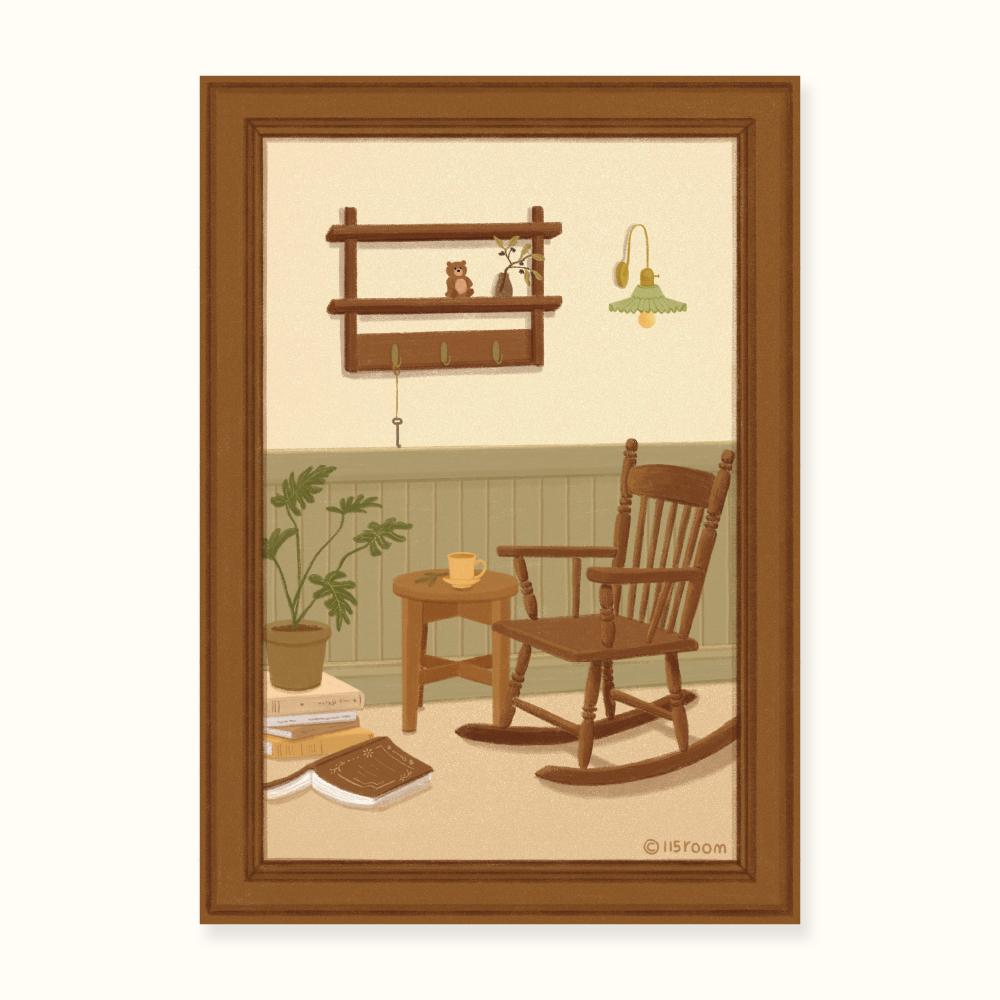 나의 집 액자포스터 (흔들의자)
