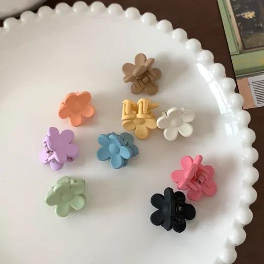[당일출고/13color/5개드려요!] 꽃 플라워 미니 집게 헤어집게 앞머리 잔머리 옆머리 팝콘 아이돌 무대 비비드 컬러 헤어삔 헤어핀