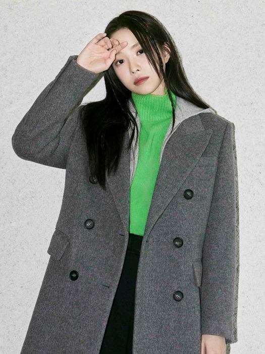 울 홀가먼트 하이넥 풀오버 니트 GPBA1POJ31