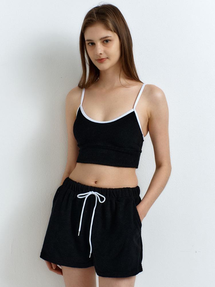 Terry Swim Set (3Piece)_Black