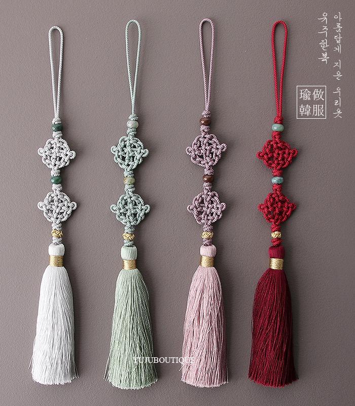 천연옥금사매듭노리개'후\'