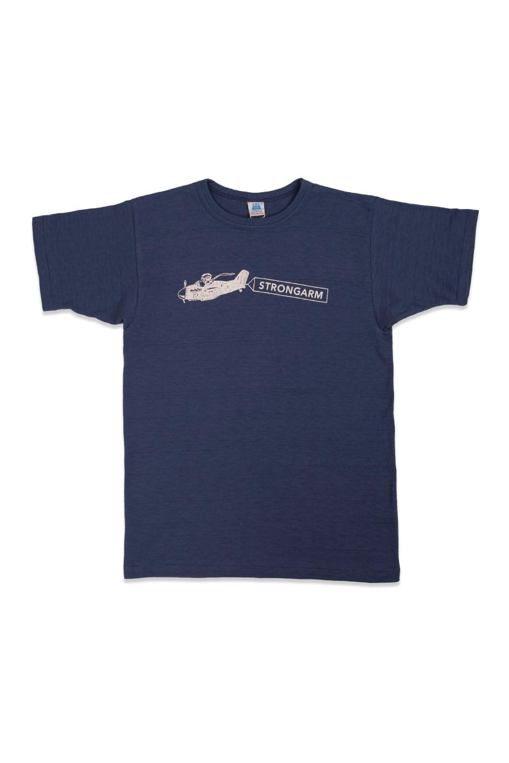 JOHN GLUCKOW LOT JG-CS06 AEROPLANE ADVERTISING T FADED BLUE
