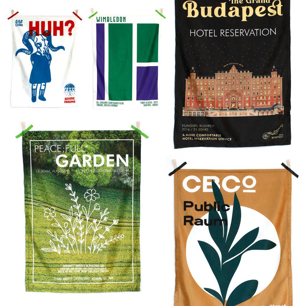 테피스트리 극세사 패브릭 포스터 6종 70x50(cm)