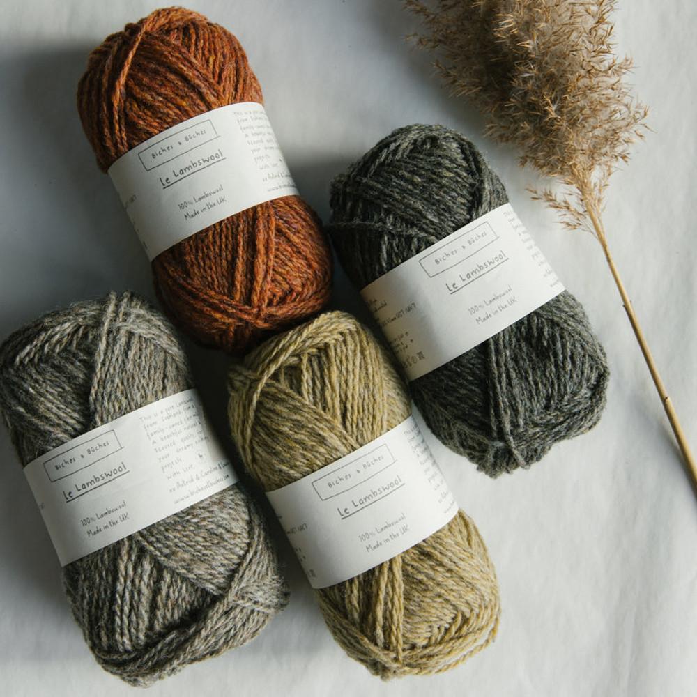 [Biches & Buches] Le Lambswool 르램스울 비슈에뷔슈 프랑스실 수입실 대바늘 실 니트하임 Biches & Bûches