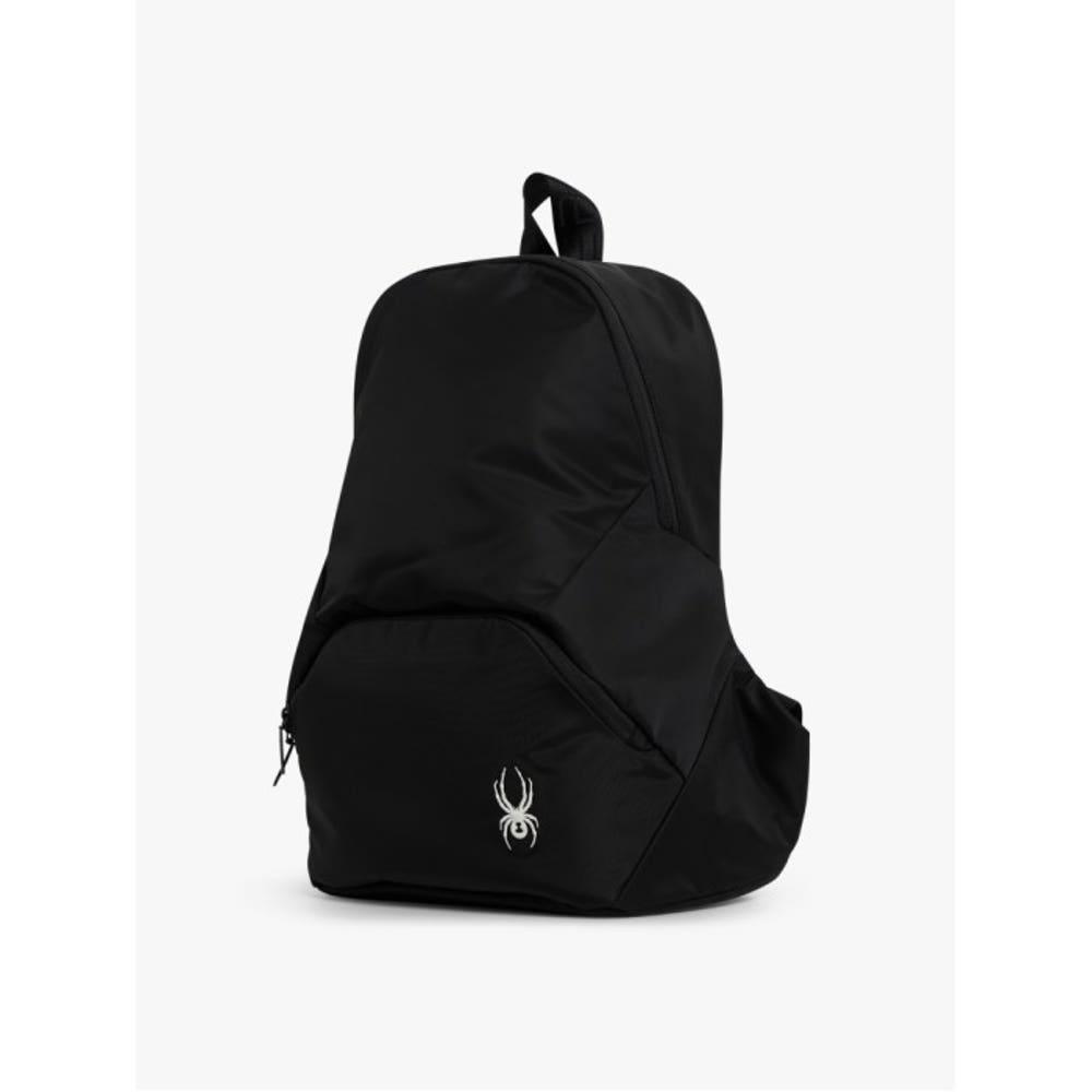 [스파이더 본사] 공용 프론트 로고 시그니처 백팩 SPGFBNBP302UBLK