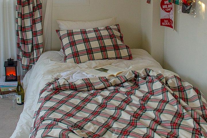 체크인뉴욕 레트로 극세사 담요 이불 2size