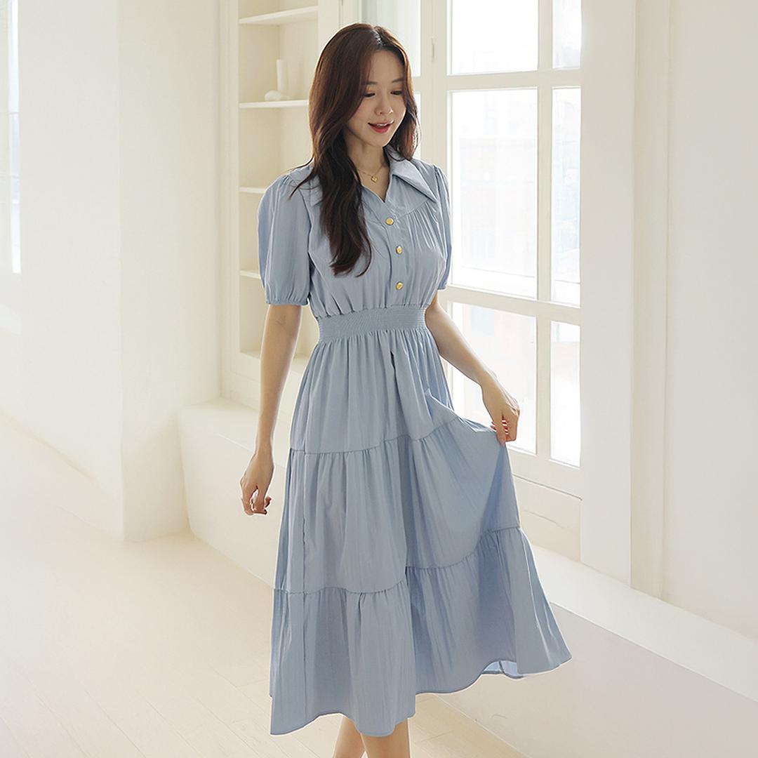 슬리드 카라셔링원피스