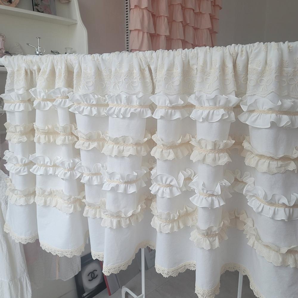 미쉘 프릴 광목커튼