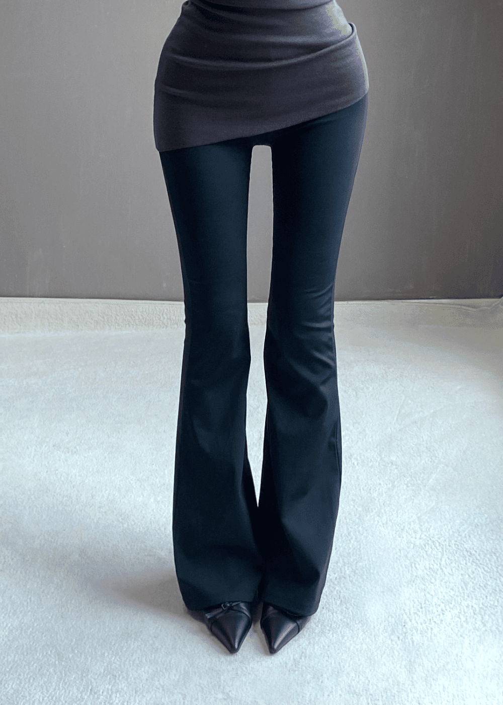 UP! SLIM BOOTSCUT PANTS (기본,롱기장)