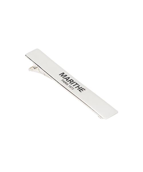 REGULAR LOGO OBLONG HAIR PIN silver