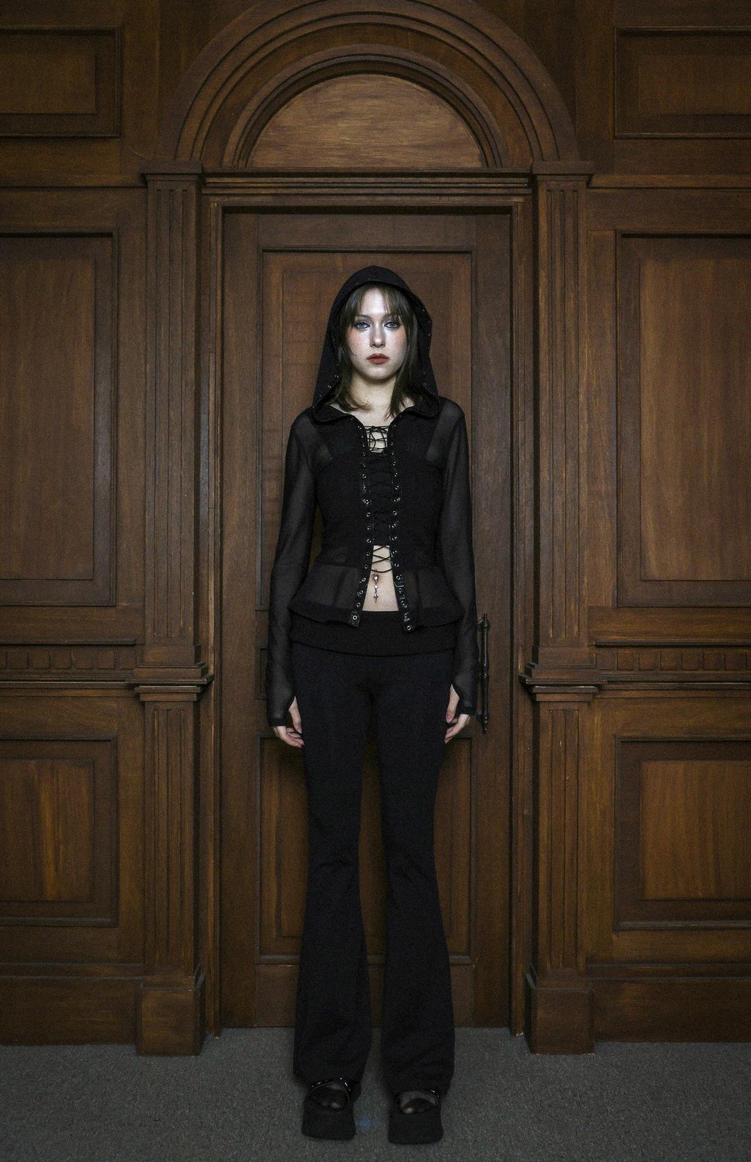 Lace up hoodie (5일 예약발송)