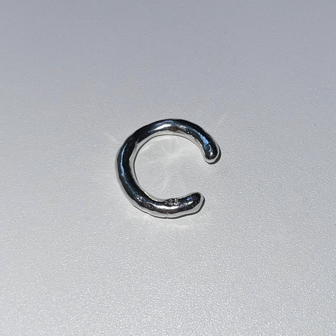 Silver Foil Earcuff
