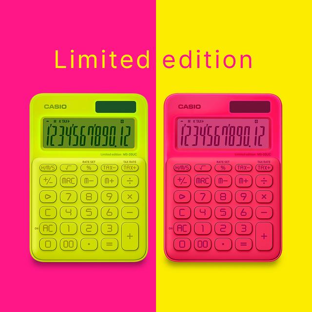 CASIO 리미티드 에디션 MS-20UC-L 한정판 콜라보 컬러계산기