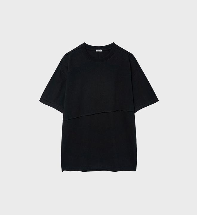 SR Raw Edge Short Sleeve (Black)