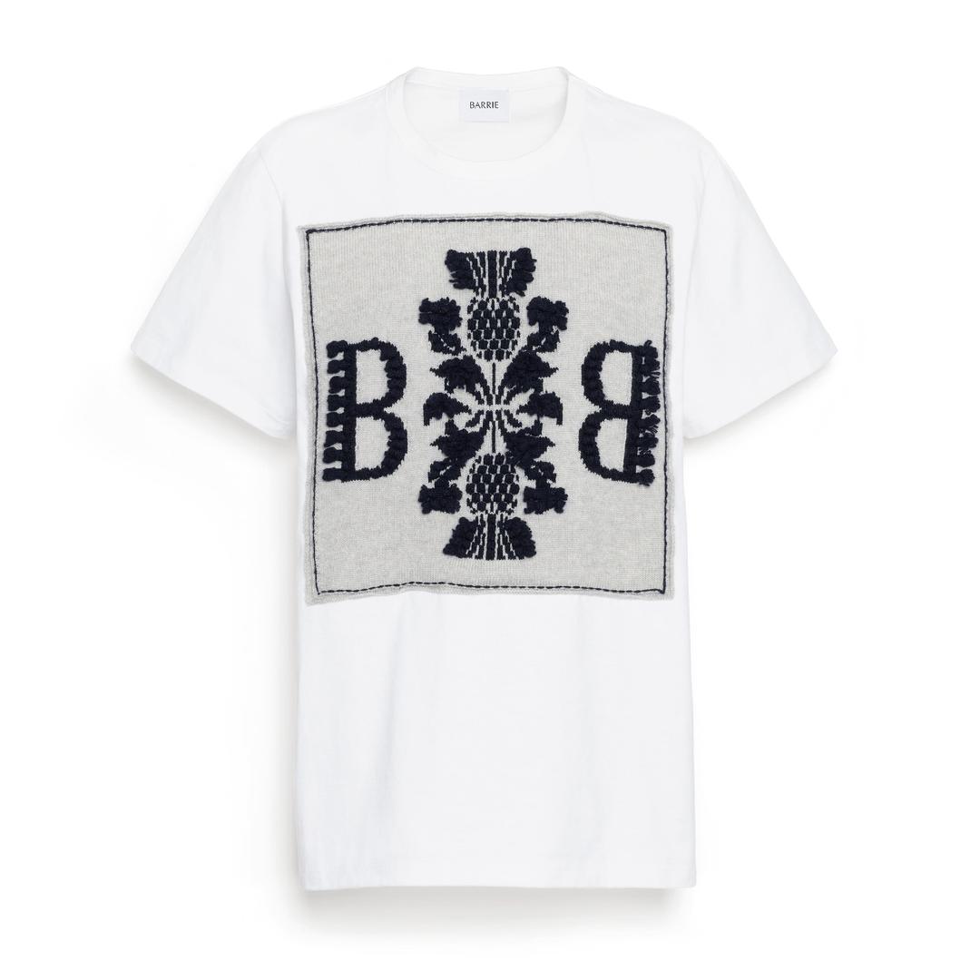 T-Shirt avec patch logo B en cachemire - grey / S