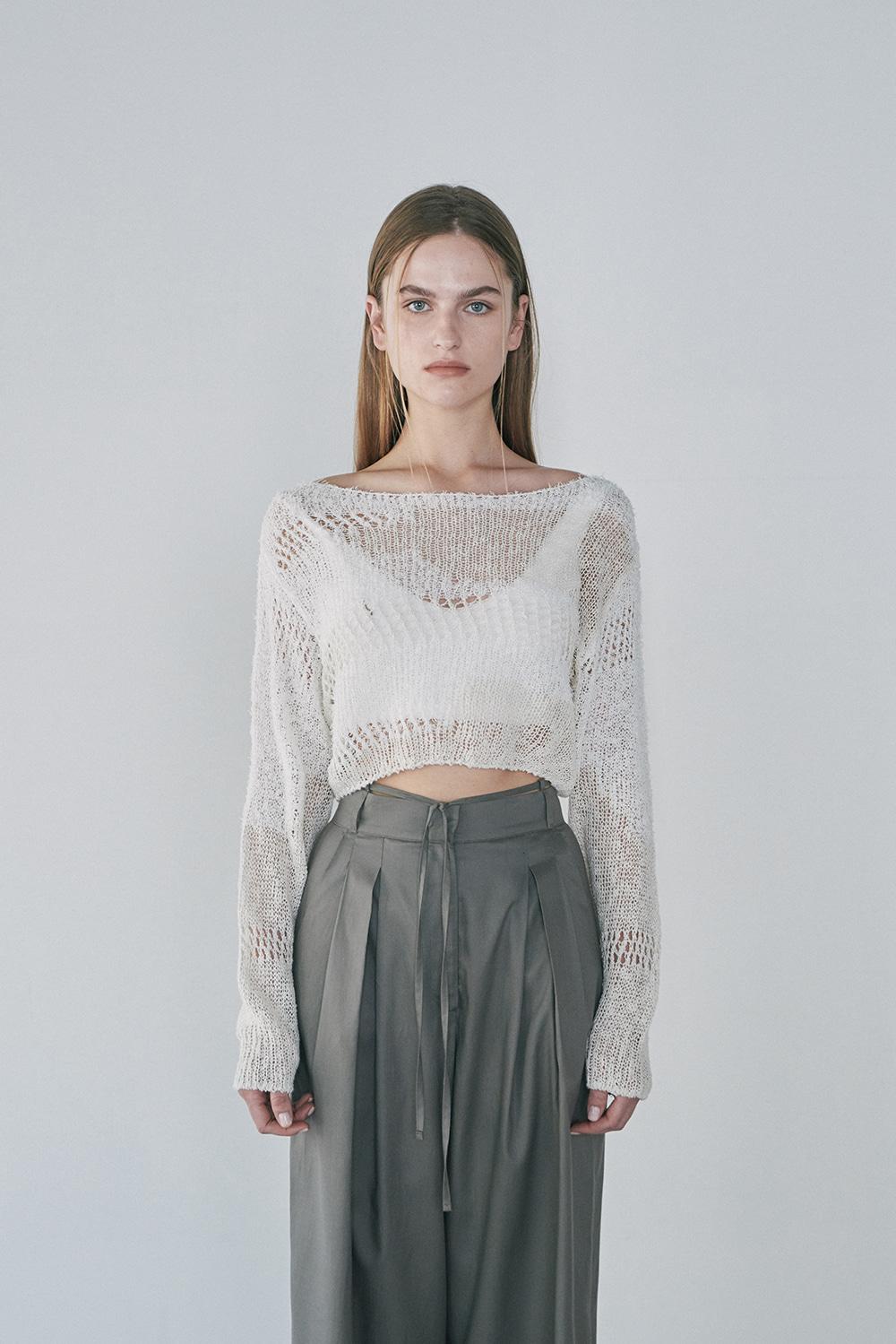 LOOSE CROP KNIT