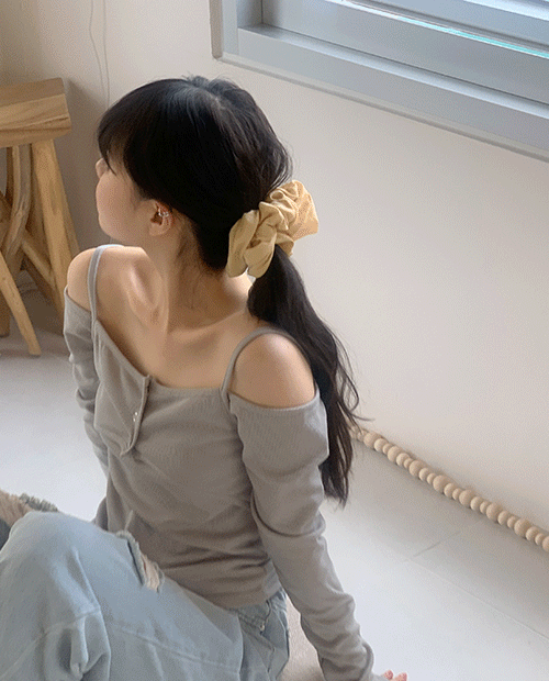 heaven off-shoulder tee / 4color