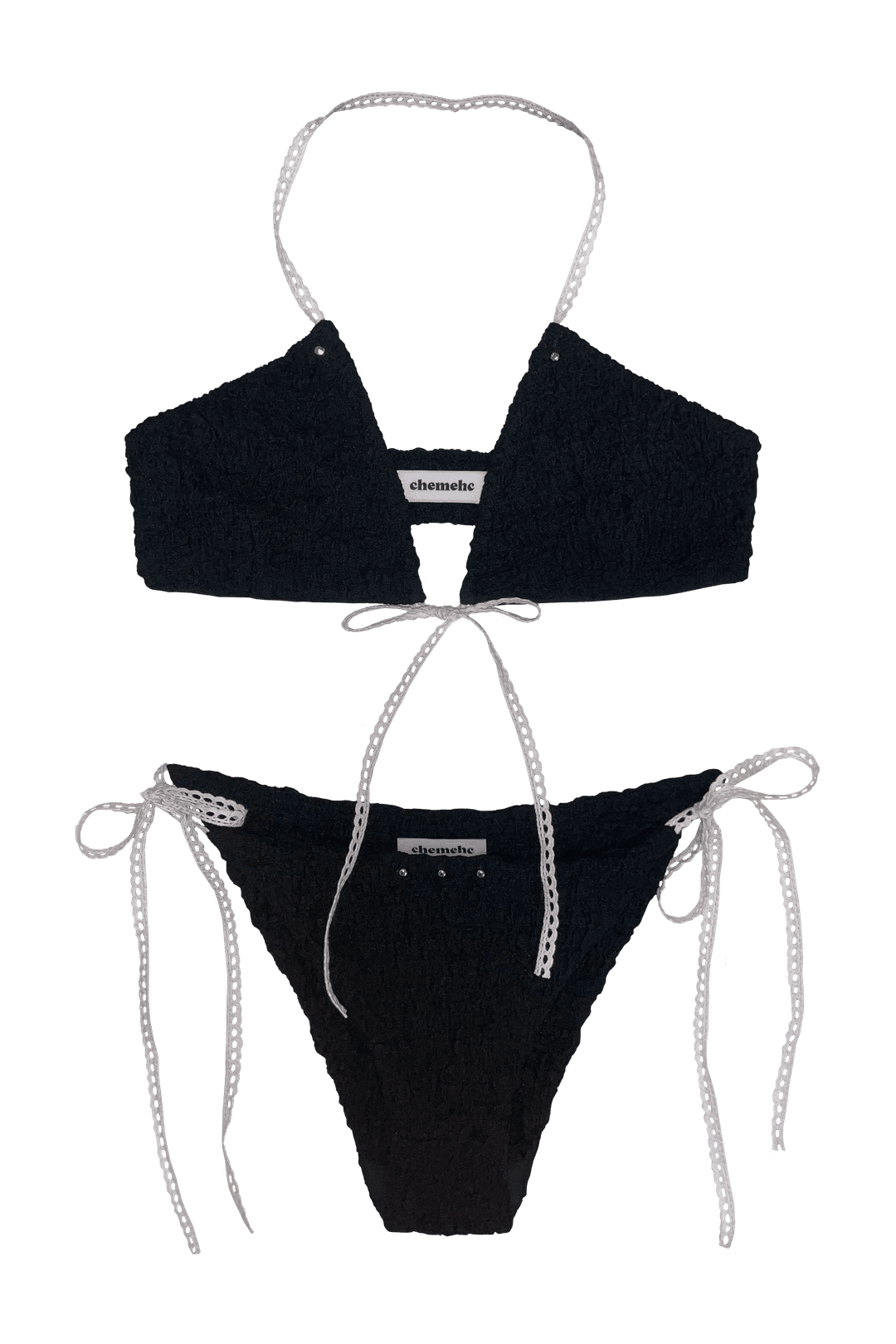 SNUG COTTON BIKINI (BLACK)
