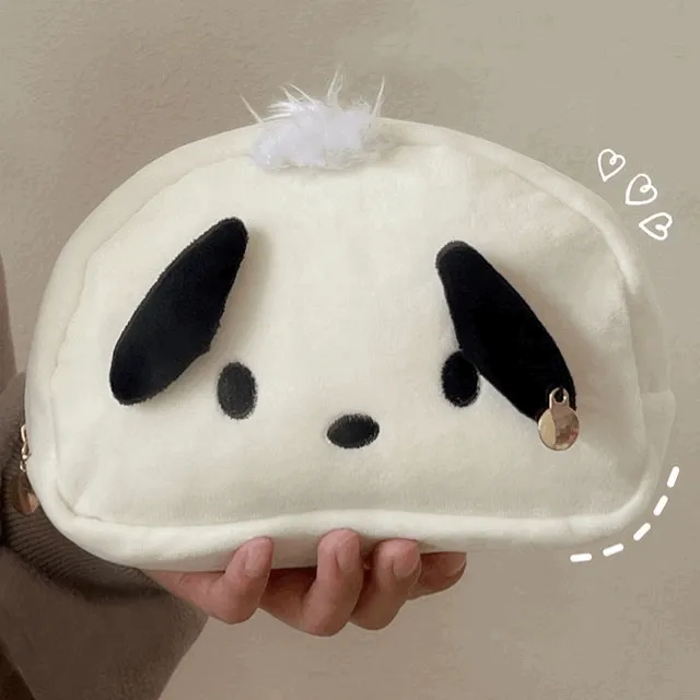 바둑이 강아지 인형 필통 귀여운 파우치