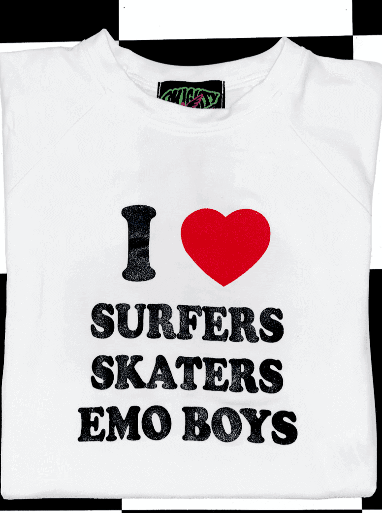 SURFERS SK8RS EMO BOYS IN WHITE