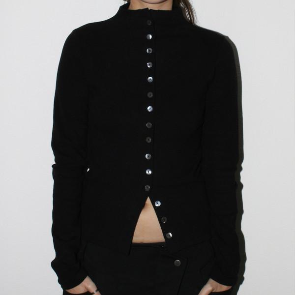 Button long sleeve [Black]