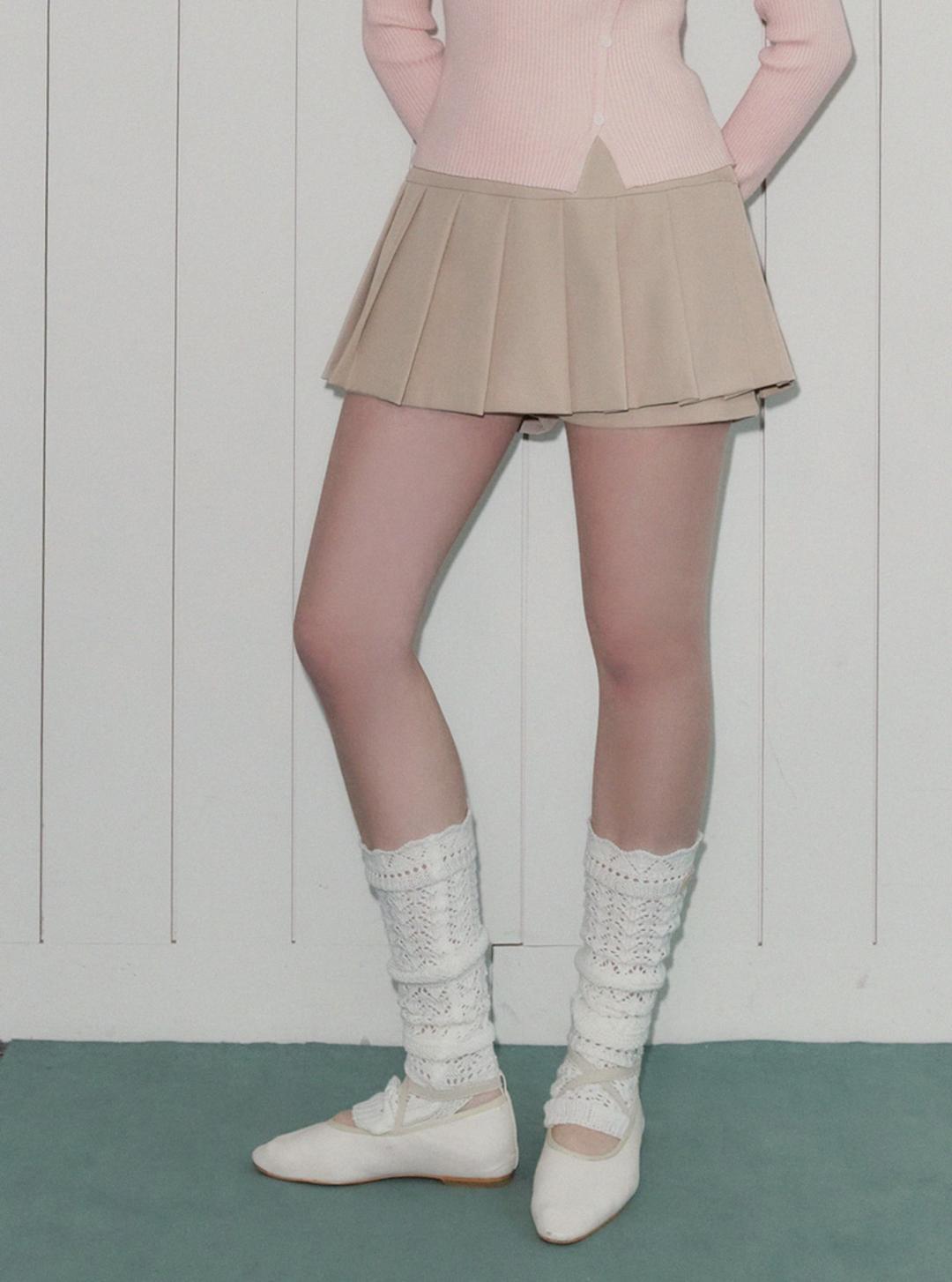 트위 [온라인단독] [지민, 햄치즈'pick] 제릿 플리츠 미니 스커트 쇼츠