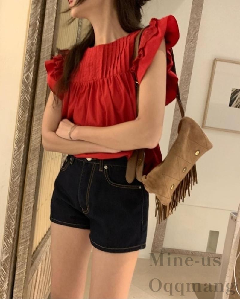 [S/M당일] poster 포스터 셀비지 숏 데님 생지데님 청반바지 여름 데일리 오끄망