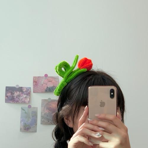 [동영상 제공] 모루 철사 공예 비비드 튤립 머리핀 DIY