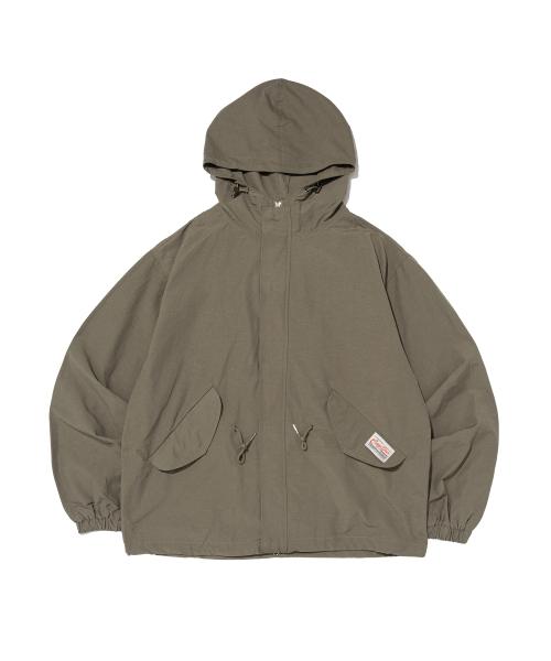 피쉬테일 숏 야상 후드 점퍼  (카키)