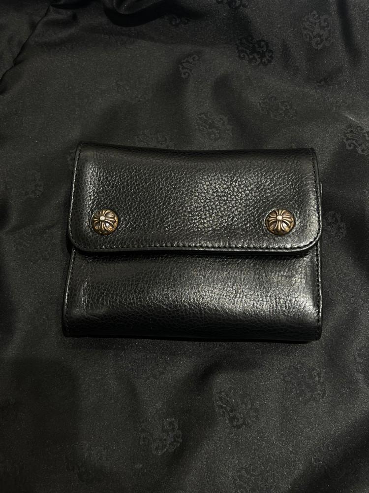 [THE DOSAN/당일 출고] 크롬하츠 웨이브 반지갑 블랙