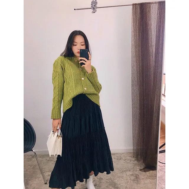 클래식 케이블 꽈배기 루즈핏 도톰 니트 가디건(1color)