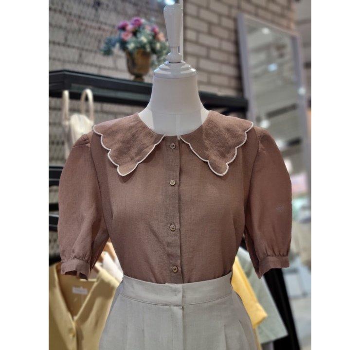 [밀스튜디오화이트] 밀크블라우스 (MH5BLB3857)