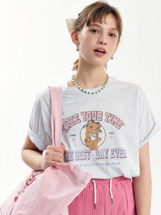 Thick morebear T-shirt grey