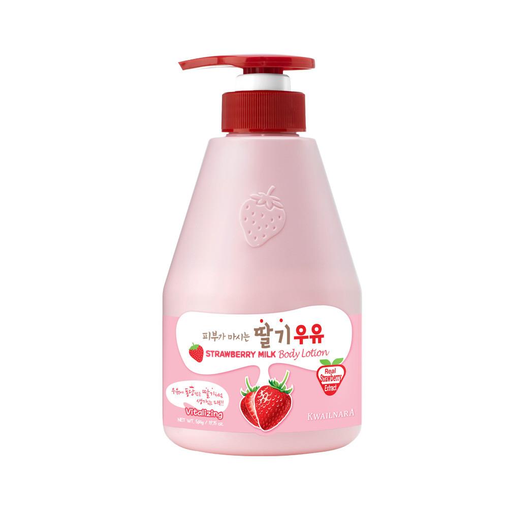 과일나라 딸기 우유 향좋은 보습 대용량 바디로션 560g
