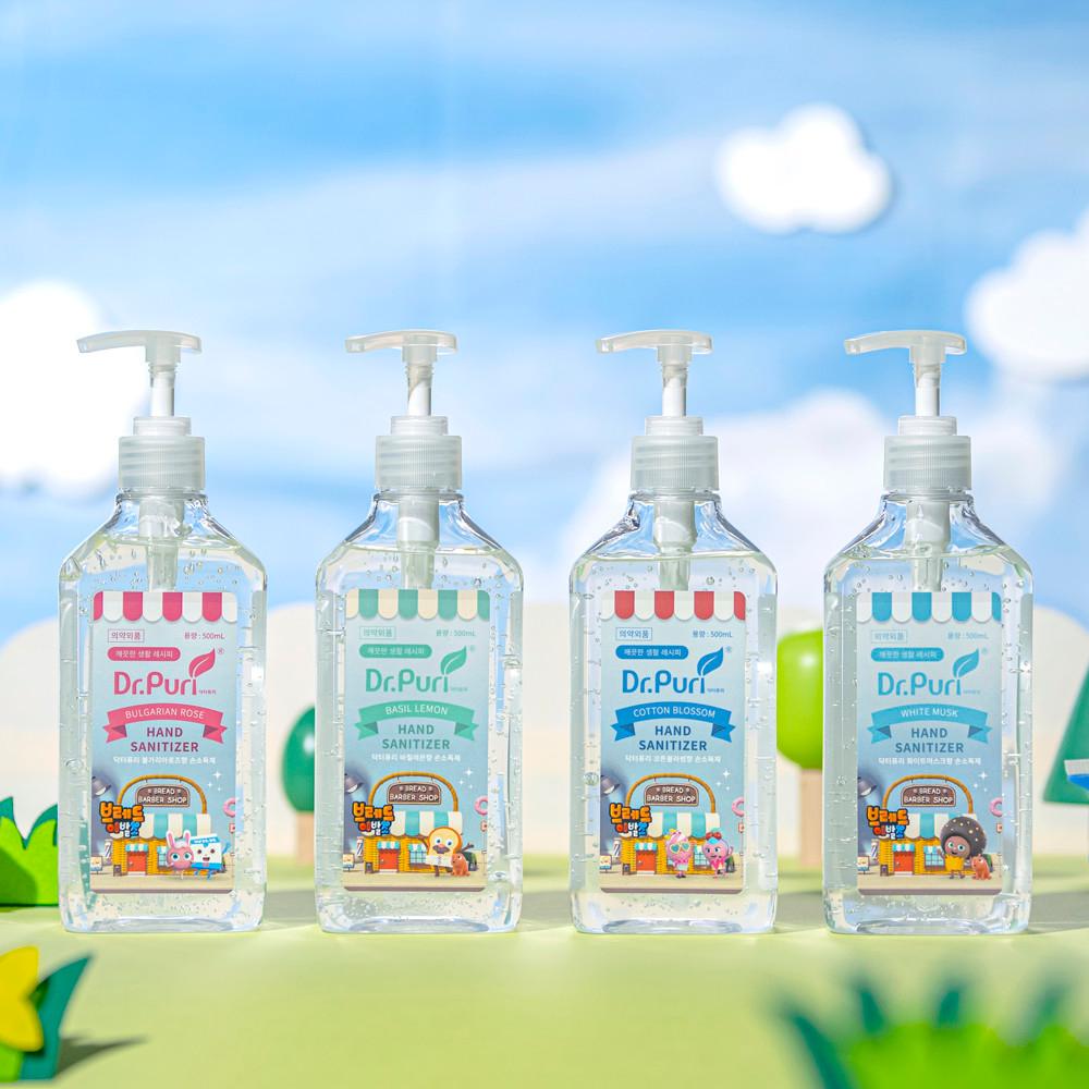 닥터퓨리 x 브레드이발소 겔타입 거치용 손소독제 500ml  (향 선택)