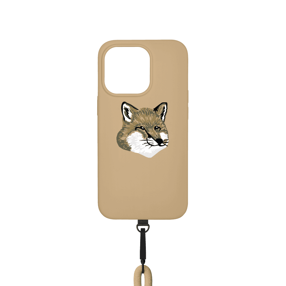 FOX Head Sling Case for iPhone 14Pro BEIGE