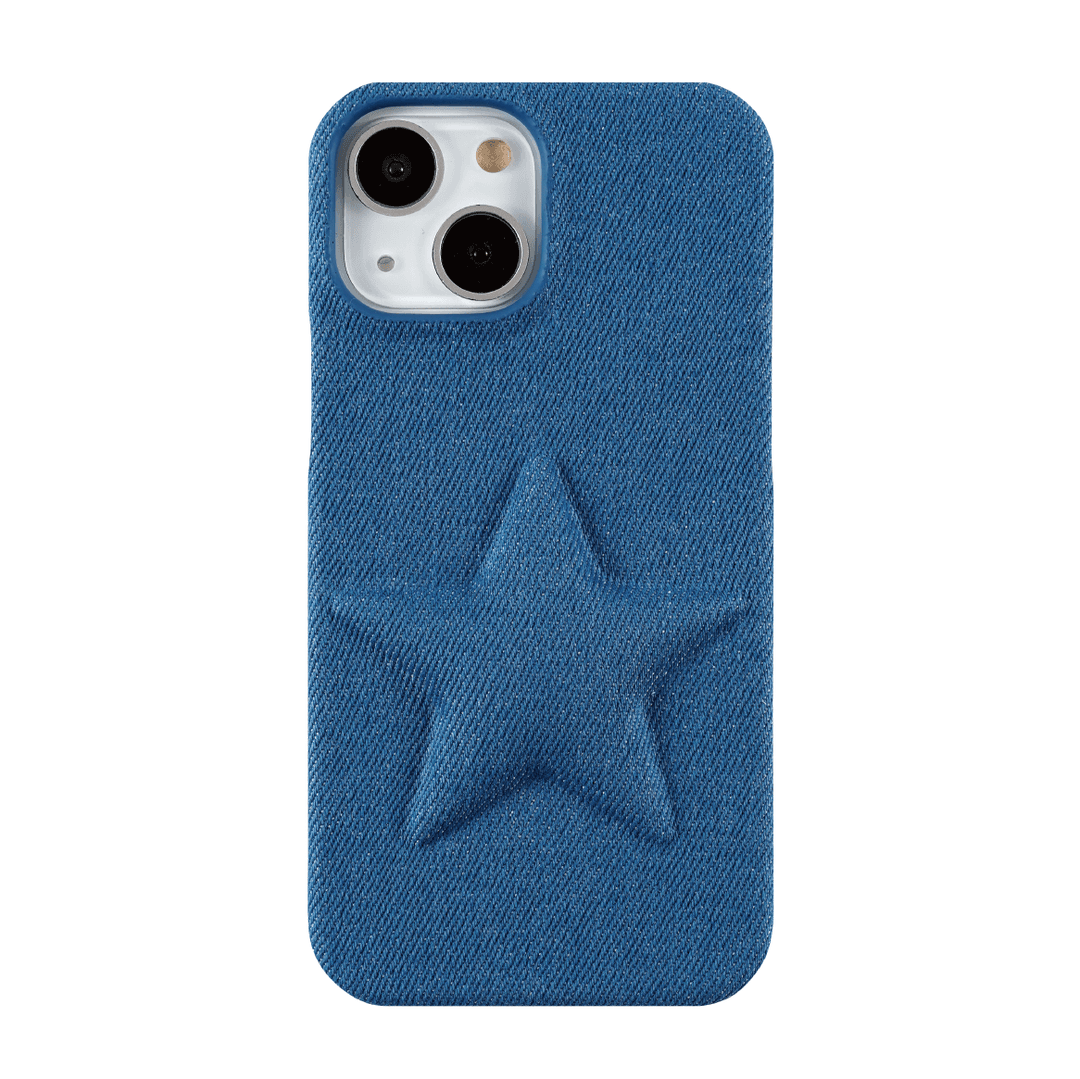 Star cushion case (mid blue)